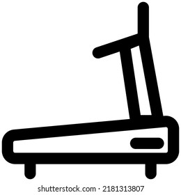 Treadmill for the cardio exercise and training