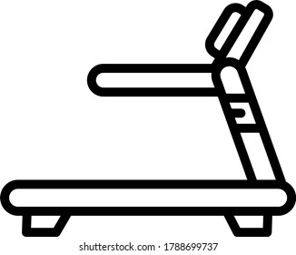 Treadmill Concept vector Icon Design, Gym Fitness Services Business Symbol on White background
