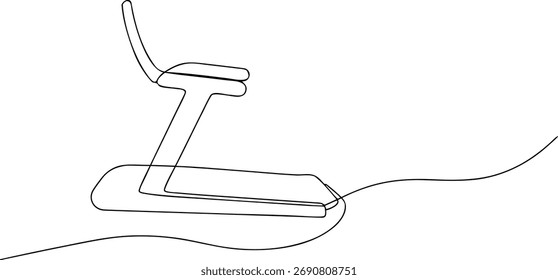 Treadmill continuous line drawing exercise fitness