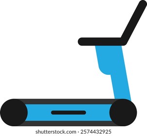 Treadmill Fitness Gym Icon Vector Flat Illustration