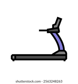 treadmill fitness tool color icon vector. treadmill fitness tool sign. isolated symbol illustration