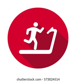 treadmill flat icon