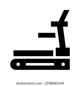 gráfico vectorial de ilustración de icono de glifo de trotadora