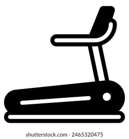 Treadmill gym sport equipment illustration