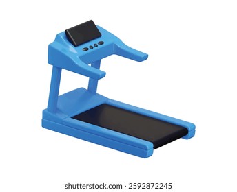 Treadmill icon 3d render concept of muscle gym workout icon vector illustration