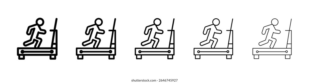 Treadmill icon concept. graphic design, logo, Web, UI.