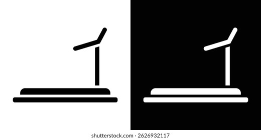 Concepto del icono de la cinta de correr, Ilustración vectorial