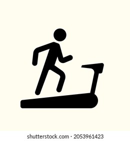 treadmill icon design vector for multiple use 