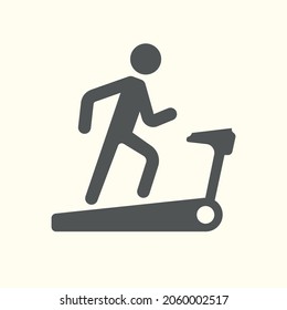 treadmill icon design vector for multiple use  