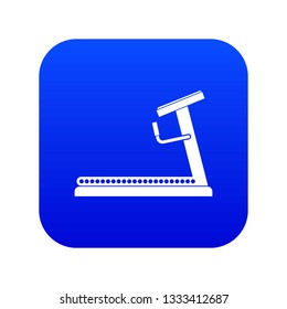 Treadmill icon digital blue for any design isolated on white vector illustration
