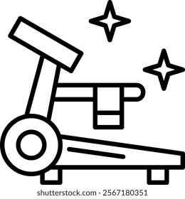 Treadmill Icon Element For Design