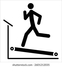 Treadmill Icon Element For Design
