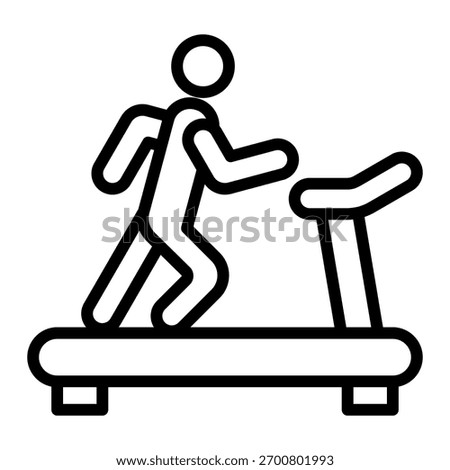 Treadmill Icon Element For Design