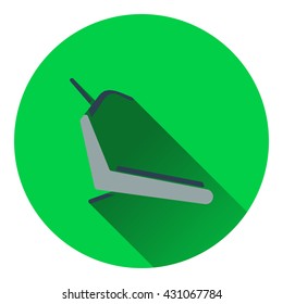 Treadmill icon. Flat design. Vector illustration.