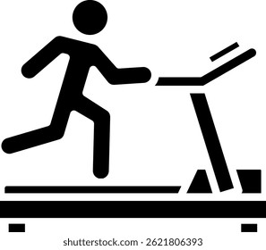 Laufband Symbol Glyphe Vektorgrafik