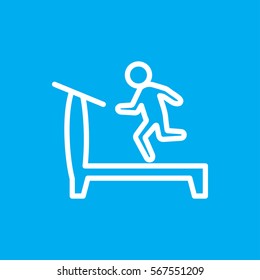 treadmill icon illustration isolated vector