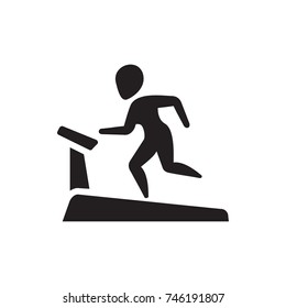 treadmill icon illustration isolated vector
