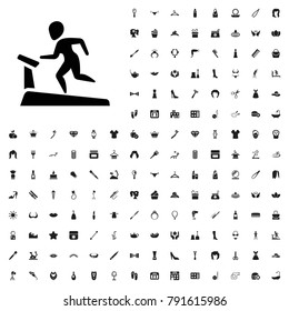Treadmill icon illustration isolated vector. editable beauty icons vector set.