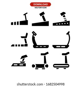 treadmill icon or logo isolated sign symbol vector illustration - Collection of high quality black style vector icons
