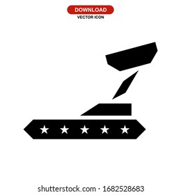 treadmill icon or logo isolated sign symbol vector illustration - high quality black style vector icons
