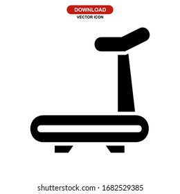 treadmill icon or logo isolated sign symbol vector illustration - high quality black style vector icons
