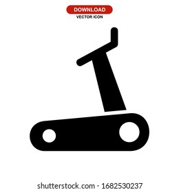 treadmill icon or logo isolated sign symbol vector illustration - high quality black style vector icons
