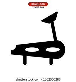 treadmill icon or logo isolated sign symbol vector illustration - high quality black style vector icons
