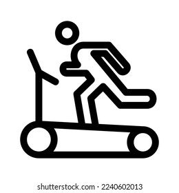 treadmill icon or logo isolated sign symbol vector illustration - high quality black style vector icons
