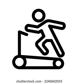 treadmill icon or logo isolated sign symbol vector illustration - high quality black style vector icons
