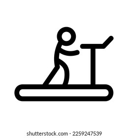 treadmill icon or logo isolated sign symbol vector illustration - high quality black style vector icons