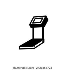 treadmill icon on a white background