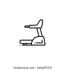 treadmill icon sign signifier vector