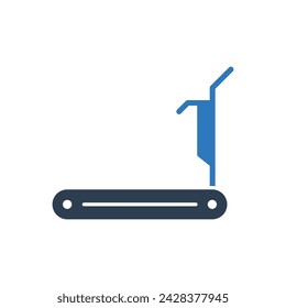 Símbolo de icono de cinta de correr Vector