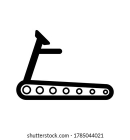 Treadmill icon . Sport and fitness symbol stock vector illustration. editable icon.