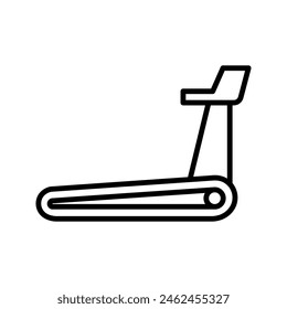 Treadmill icon . Sport and fitness symbol color editable