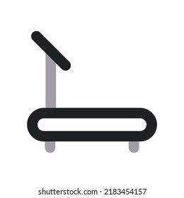 Treadmill Icon with Two Tone Color