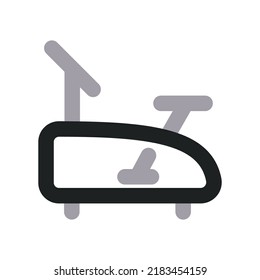Treadmill Icon with Two Tone Color
