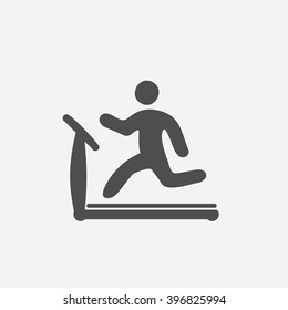 Treadmill Icon Vector.