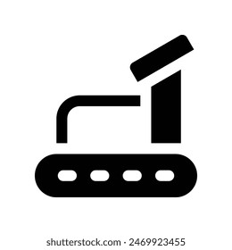 treadmill icon. vector glyph icon for your website, mobile, presentation, and logo design.