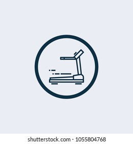 Treadmill icon. Vector illustration