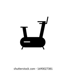 treadmill icon vector illustration. treadmill icon glypgh style design