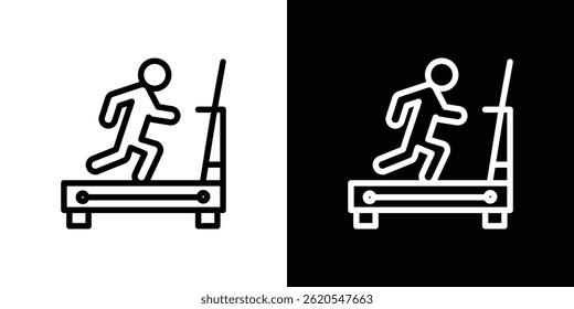 Treadmill icon vector, illustration logo template in trendy style