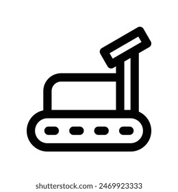 Laufband-Symbol. Vektorgrafik-Linie-Symbol für Ihre Website, Handy, Präsentation und Logo-Design.