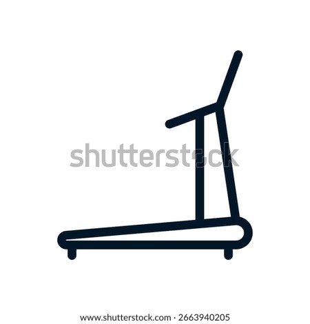 Treadmill icon, Vector logo sign, Illustration, shape, design, UX UI icon, editable eps