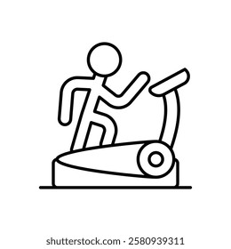 Treadmill icon vector stock illustration