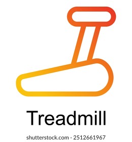 Treadmill icon vector symbol illustration