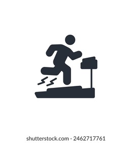 Treadmill icon. vector.Editable stroke.linear style sign for use web design,logo.Symbol illustration.