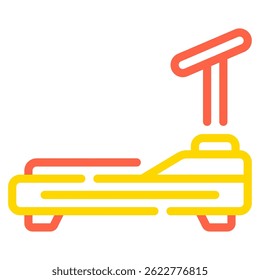 Icono de la cinta de correr, para el Web, el App, la infografía, el etc