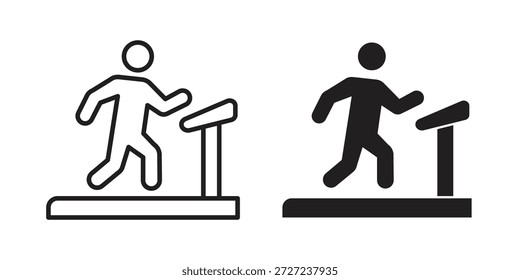 Symbol für Laufband. Vektorgrafik-Paket für Apps und Designs