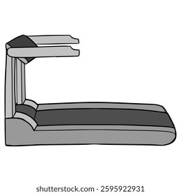 treadmill illustration hand drawn isolated vector